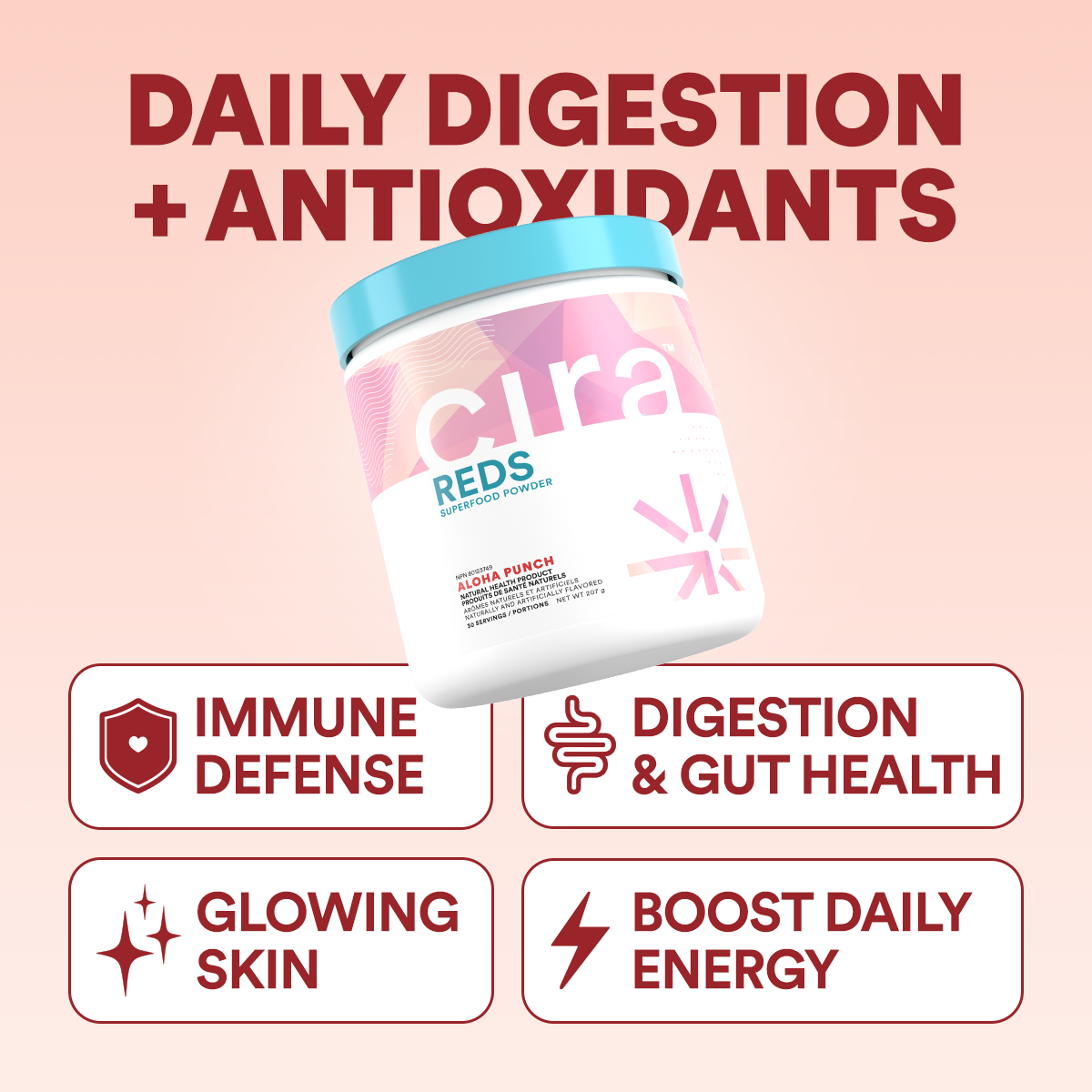 Daily Reds Reds Superfood Powder | 30 Servings – Cira Nutrition