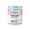 Cira Nutrition Pink Candy Aminos Intra Workout Supplement Facts in a white tub with pink label and blue top
